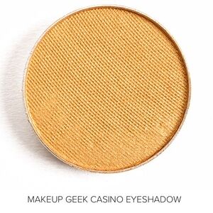 Makeup Geek Eyeshadow Casino Yellow Gold Shimmer Discontinued Used